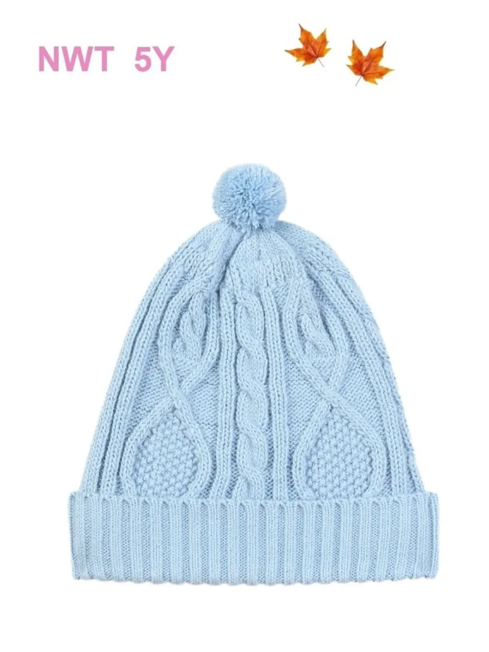 Vignette Sky Blue Knit Hat/Beanie